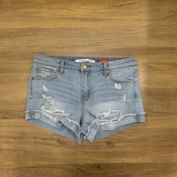 Celebrity Pink 'The Honey' Denim Shorts (Size 29) Distressed Look - Picture 2 of 6